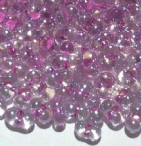 25 grams of 3x7mm Violet Lined Crystal Lustre Farfalle Seed Beads